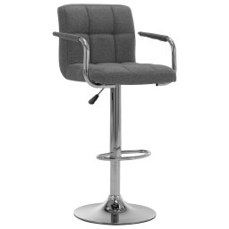 Gossi scaun de bar, gri deschis, material textil