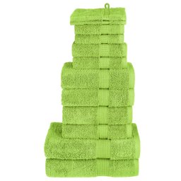 Gossi set de prosoape premium solund, 12 piese, verde, 600 g/m2