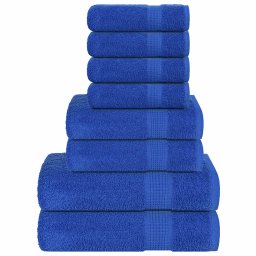 Gossi set prosoape frogn 8 piese, albastru, 360 g/m2