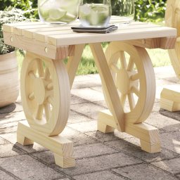Gossi taburet de gradina, 40x36,5x38,5 cm, lemn masiv de brad
