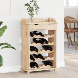 Racitor de vin Gossi 90x60x30 cm din lemn masiv de pin