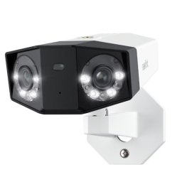 Camera supraveghere IP Reolink Duo Series P730 PoE, 8MP 4K, IR 30m, Dual-Lens 2 x 3.2mm, microfon si difuzor, lumina alba, PoE, microSD 256GB, IP66