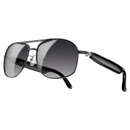 Ochelari de soare Blackview D1 Pro Black, Protectie UV, Bluetooth 6.0, Dual Speaker, Microfon Noise-Canceling, Apeluri, Pana la 6 ore Autonomie