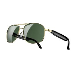 Ochelari de soare Blackview D1 Pro Gold, Protectie UV, Bluetooth 6.0, Dual Speaker, Microfon Noise-Canceling, Apeluri, Pana la 6 ore Autonomie