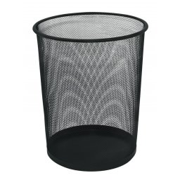 Cos metalic Mesh, pentru hartii, 19 litri, Q-Connect - negru