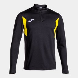 Bluză Trening Fotbal JOMA Winner III cu Fermoar Scurt Bărbați - Negru, 3XL