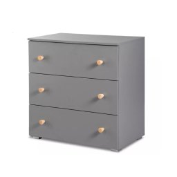 Comoda de infasat Paula Grafit Natur, KLUPS