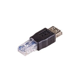 Adaptor AKYGA AK-AD-27 USB-A Female - RJ45 Male Negru