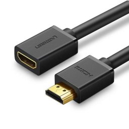 Adaptor Audio si Video UGREEN HD107 HDMI Male la HDMI Female 4K UHD 2m Negru