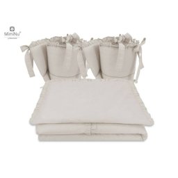 Lenjerie Patut cu 4 Piese MimiNu Beige