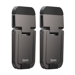 Set 2 Cleme Pliabile Baseus Slim Kickstand Suport Laptop Fixare Adeziva Gri