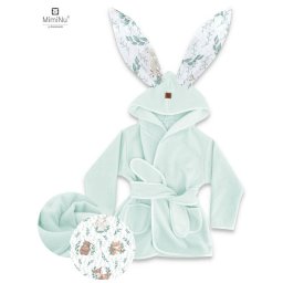 Halat de Baie cu Urechi MimiNu Lulu Natural