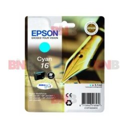 Cartus Cerneala Epson 16 (C13T16224012) 3.1ML 165 Pagini Cyan