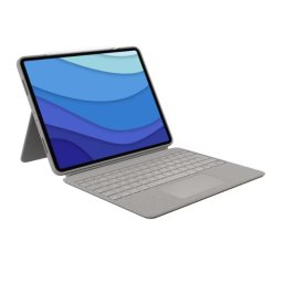 Husa Logitech Combo Touch Detachable Keyboard Case Trackpad Sand