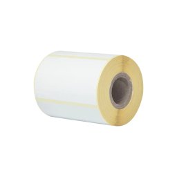 Rola De Etichete Brother Pentru Imprimare Directa Termica 76X44mm 8x Role x400 Etichete Alb