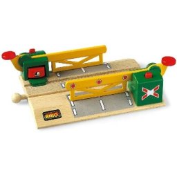 Jucarie Bariere Tren BRIO Magnetic Action Crossing +36luni Multicolor
