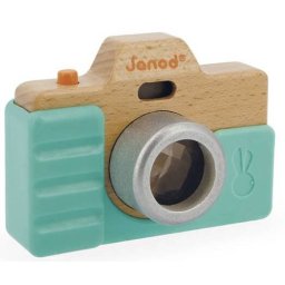 Camera Foto Janod Lemn Plastic Albastru