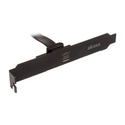 Adaptor AKASA USB 3.1 Gen2 Plug USB 3.1 Typ C Socket Negru
