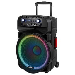 Boxa Activa Portabila Kruger&Matz KM1718 Acumulator 7000mAh 18inch 240W Telecomanda + 2 Microfoane Negru
