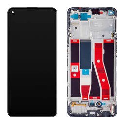 Display Cu Touchscreen Oppo Reno5 F / A94 / F19 Pro / Reno5 Lite Cu Rama Negru Service Pack 4906763