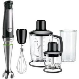 Blender Braun MultiQuick 7 MQ 7045X 1.25L Tocator 350ML 1000W Negru/Inox