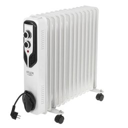 Calorifer Electric cu Ulei Adler AD 7818 13 Elemente 3 Trepte de Putere 2500W Alb