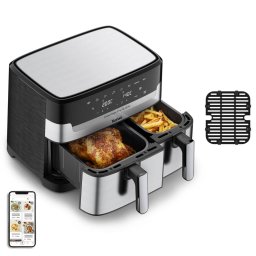 Friteuza Tefal Dual Easy Fry & Grill EY905D Dublu 8.3L 2700W Aer Cald Inox