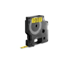 Banda Compatibila Dymo 43618 / S0720790 6mm x 7m Autoadeziva Negru Pe Galben