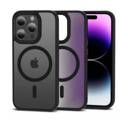 Husa TECH-PROTECT MagSafe Apple iPhone 15 Pro Max Magmat Negru