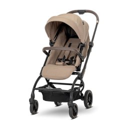 Carucior pentru Nou-Nascut Lorelli Makaya cu Scaun Rotativ 360 Grade Cadru din Aluminiu pana la 22Kg Beige