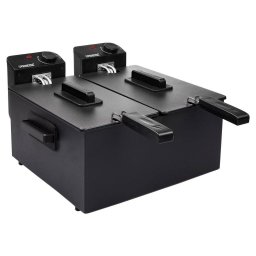 Friteuza Princess 2 Compartimente 6L 2 x 1800W Negru