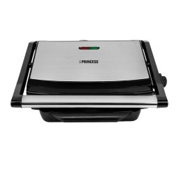 Gratar Electric Princess 2000W Placi Grill Antiadezive Argintiu-Negru