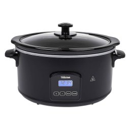 Slow Cooker Tristar VS3920 Capacitate Vas 4.5L Ecran Digital 210W Negru