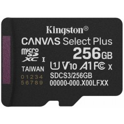 Card Kingston microSDXC Canvas Select Plus Android A1 256Gb Clasa 10 / UHS-1 U1 SDCS3/256GBSP