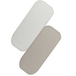Set Cearceafuri cu Elastic Lionelo 70x28cm pentru Landouri si Patutul Co-Sleeper Malin pentru Saltele de Max. 10cm H Bambus Ecologic Alb/Bej