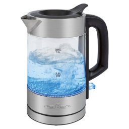 Fierbator ProfiCook PC-WKS 1229 G 1L 1600W Transparent
