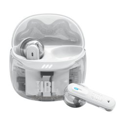 Casti Bluetooth JBL Tune Flex 2 True Wireless Functie Anulare Adaptiva a Zgomotului Ghost White