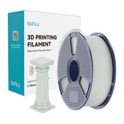 Filament 3D Sunlu PLA de Mare Viteza Marmura Forest Gri