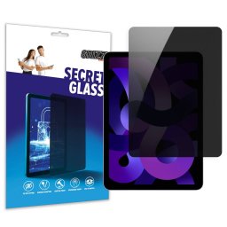 Folie protectie tableta GrizzGlass SecretGlass Privacy compatibila cu iPad Air 10.9 inch 2022, Negru
