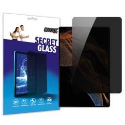 Folie protectie tableta GrizzGlass SecretGlass Privacy compatibila cu Samsung Galaxy Tab S9 Ultra / S10 Ultra, Negru