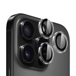 Folie Protectie Blueo Camera Spate Metal Frame pentru Apple iPhone 16 Pro Max / 16 Pro Sticla Securizata
