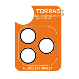 Folie Protectie Torras Camera Spate Lensguard pentru Apple iPhone 17 Pro Max / 17 Pro Sticla Securizata