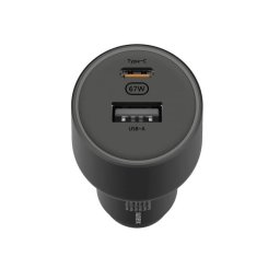 Incarcator Xiaomi Auto 67W USB-A + Type-C Negru