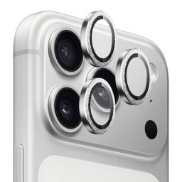 Folie Protectie Blueo Camera Spate Glitter Diamond Metal Frame Apple iPhone 17 Pro Max / 17 Pro Sticla Securizata