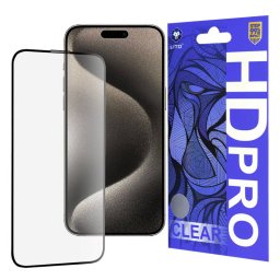 Folie Protectie Lito HD Pro Clear Apple iPhone 15 Pro Max Sticla Securizata Full Glue