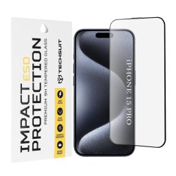 Folie Protectie Techsuit Apple iPhone 15 Pro Sticla Securizata Full Glue