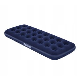 Saltea Gonflabila Bestway Single Velur 185x76x22cm pentru Utilizare Interioara si Exterioara Albastru