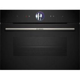 Cuptor Electric Incorporabil Bosch Seria 8 CSG7361B1 Compact Capacitate 47L 21 Moduri de Incalzire Grill AirFry Functie de Abur Steam Plus Home Connect Clasa A+ Negru