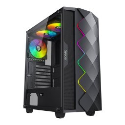 Carcasa Spacer QUARTZ ATX MidTower Negru