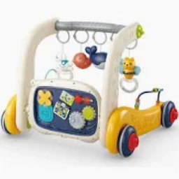 Antepremergator Multifunctional Mappy 3 In 1 Salteluta De Joaca Centru De Activitati Si Pian Galben / Bej / Albastru